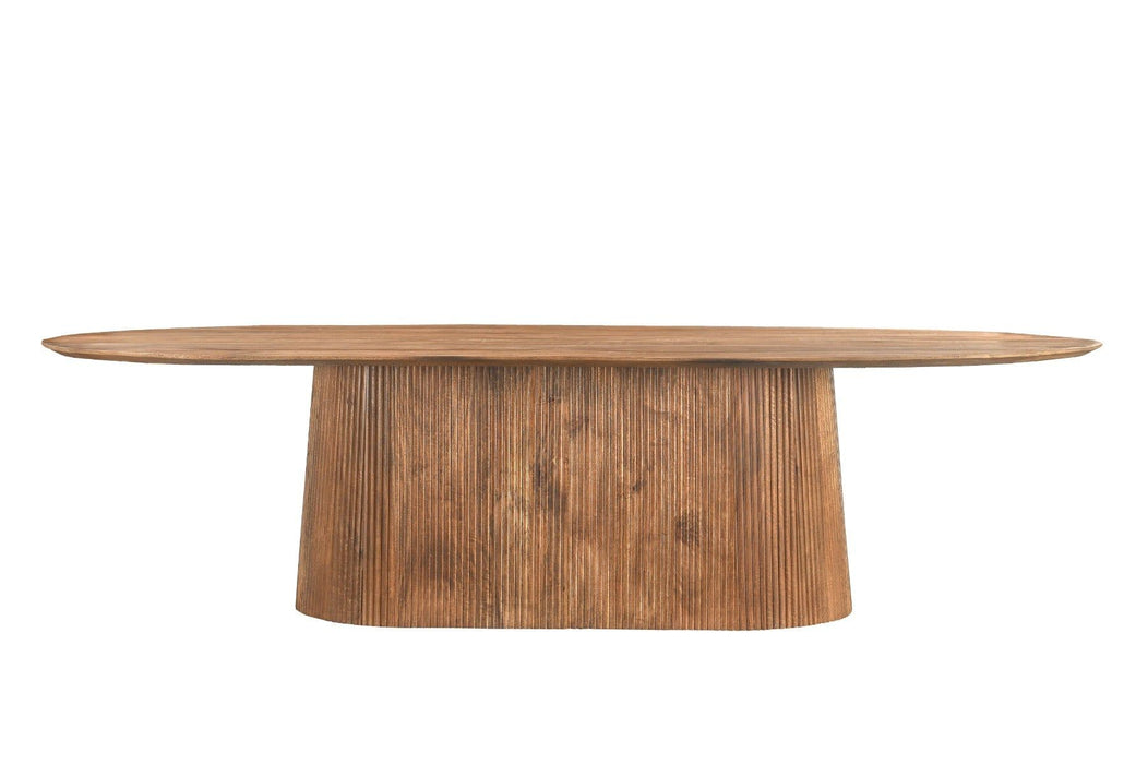 Eettafel Salvator Lichtbruin - 300cm | Ovaal