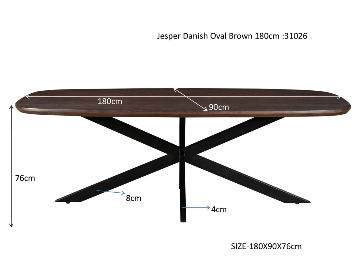 Eettafel Jesper Brown | Deens Ovaal