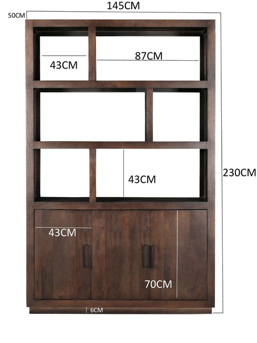 Wandkast Jaxx | Brown 145cm