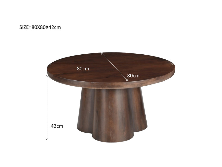 Salontafel Clubs | Bruin 80cm