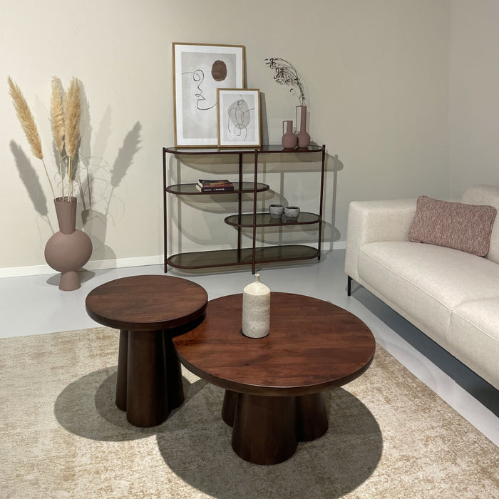 Salontafel Clubs | Bruin 50cm