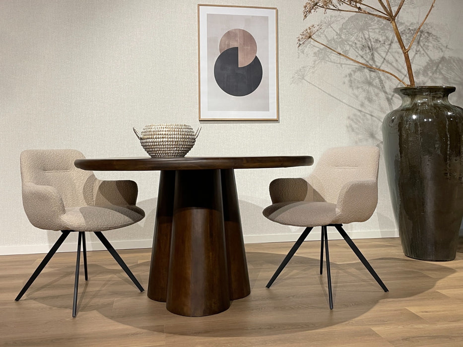 Eettafel Brix Clubs | Bruin 130cm