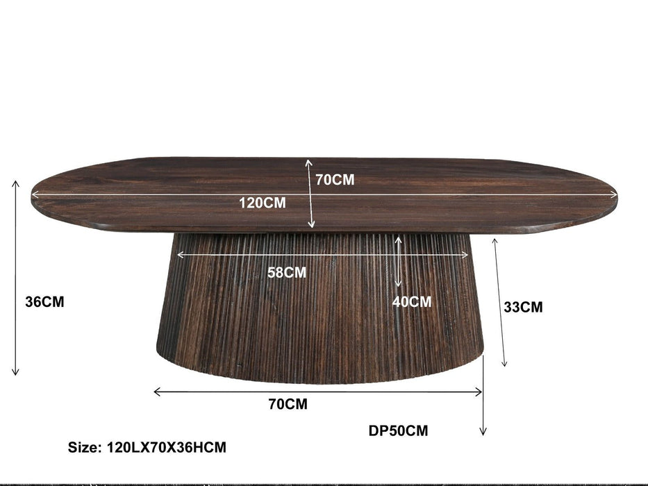Salontafel Salvator | Walnut 120cm
