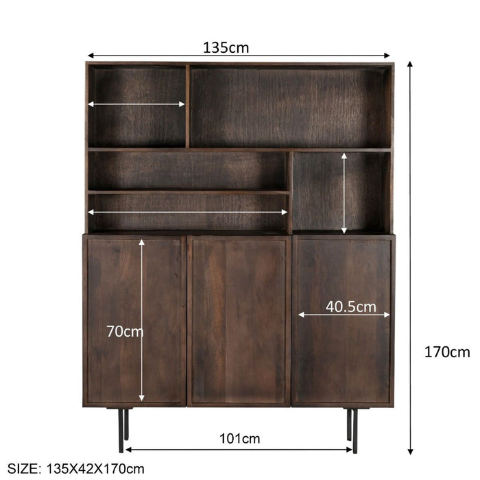 Wandkast Elan | Brown 135cm