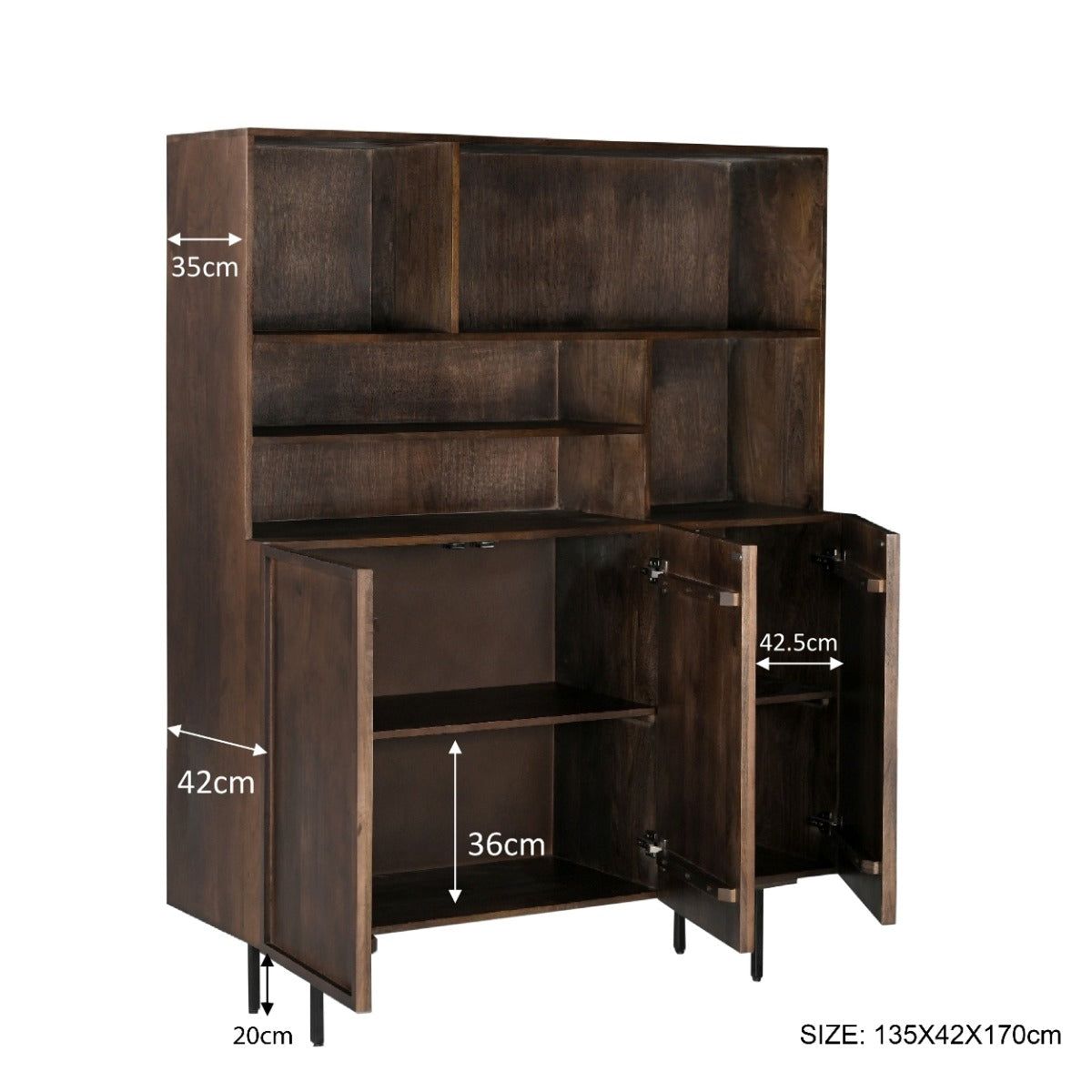 Wandkast Elan | Brown