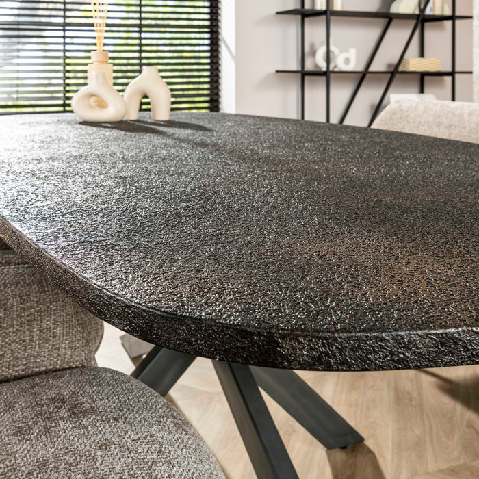 Eettafel Metallic - 215cm | Deens Ovaal