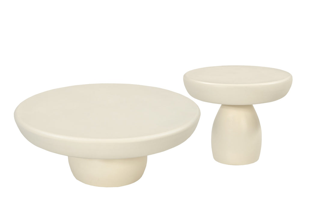 Salontafel Dune Sandy | Crème wit 80cm