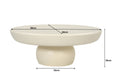 Salontafel Dune Sandy | Crème wit 80cm