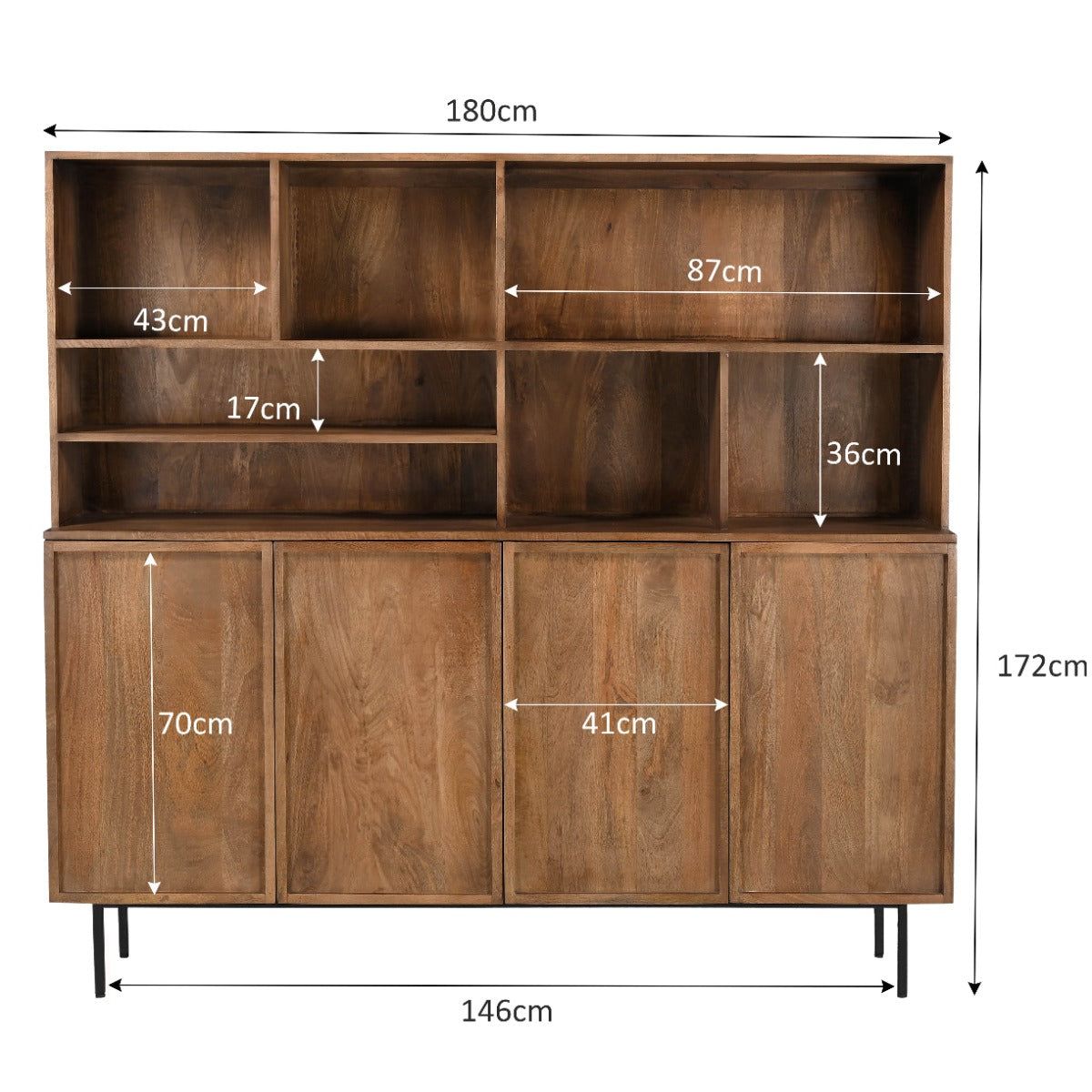 Wandkast Elan | Naturel hout