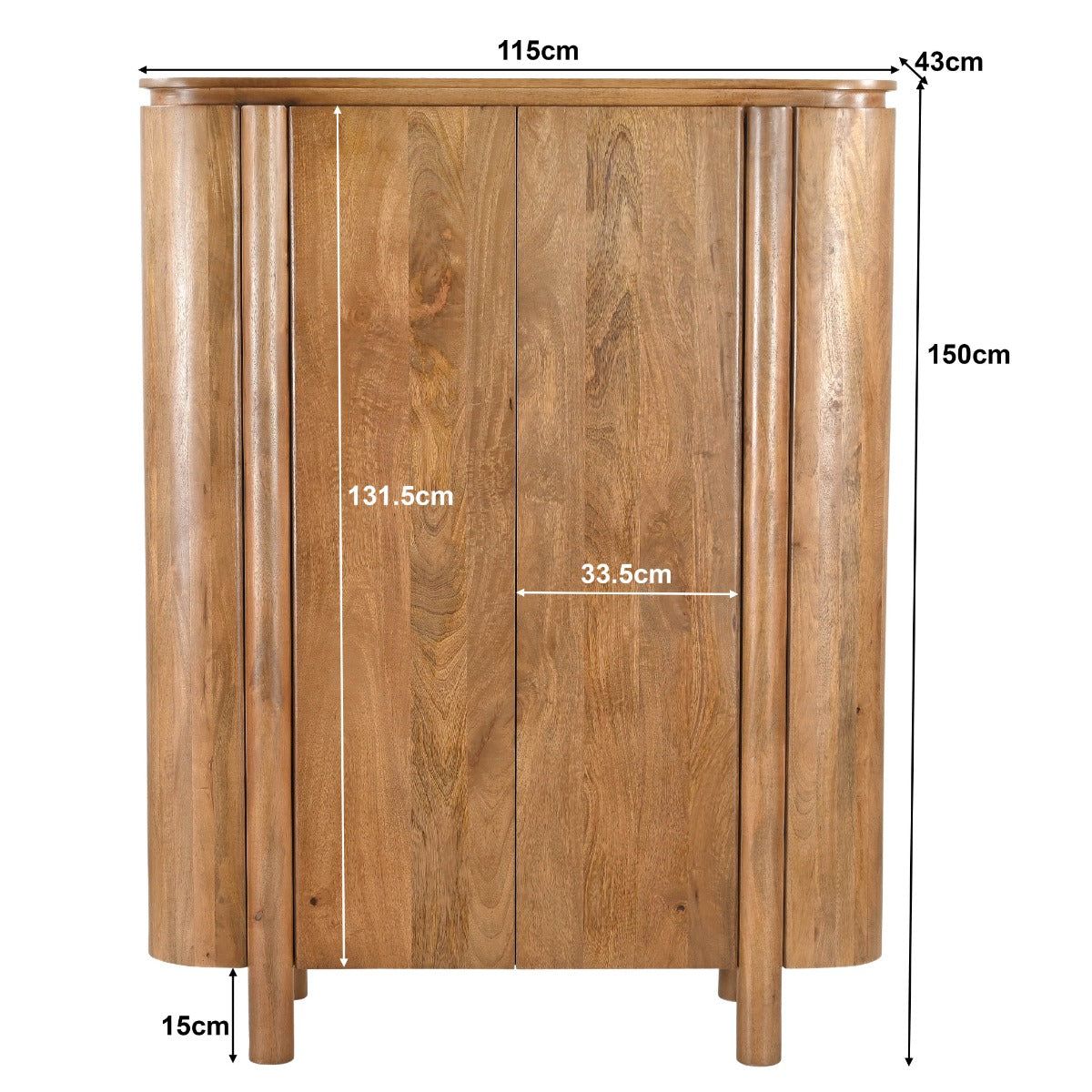 Wandkast Salano | Naturel hout