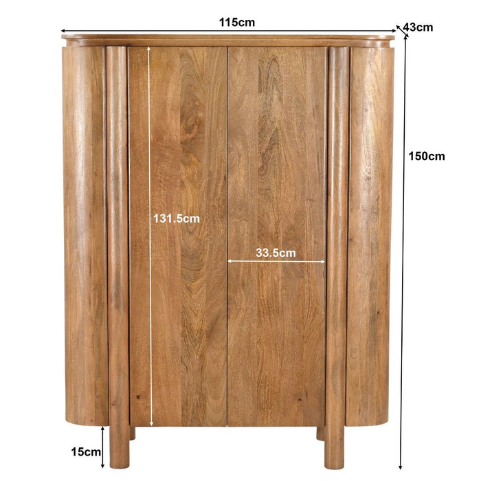 Wandkast Salano | Lichtbruin 150cm