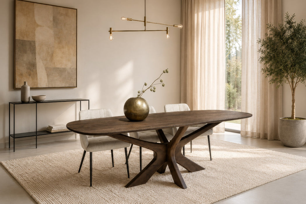 Eetkamertafel Montreaux | Bruin 220cm