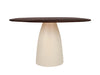 Eetkamertafel Marron | Crème wit 140cm