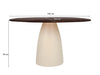Eetkamertafel Marron | Crème wit 140cm