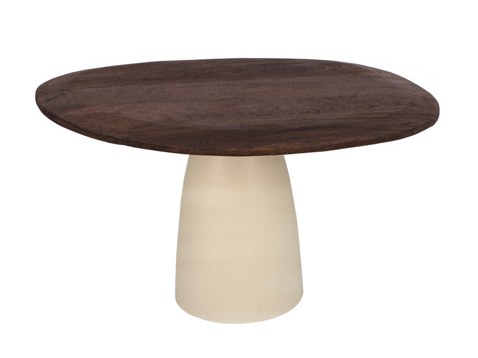 Eetkamertafel Marron | Crème wit 140cm