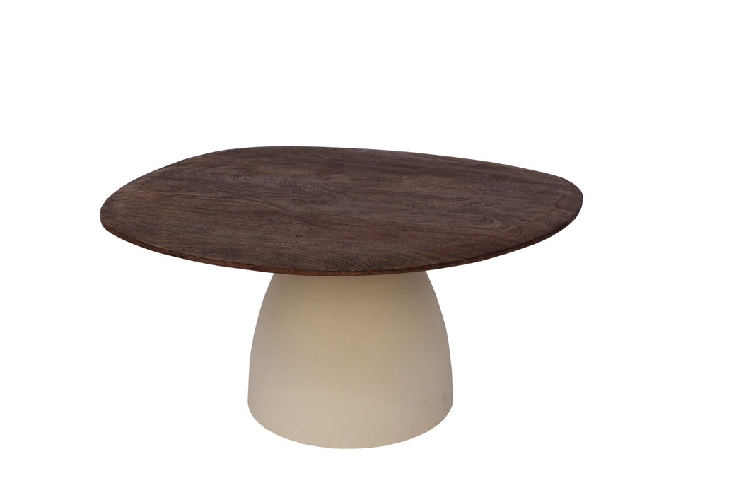 Salontafel Marron | Crème wit 86cm