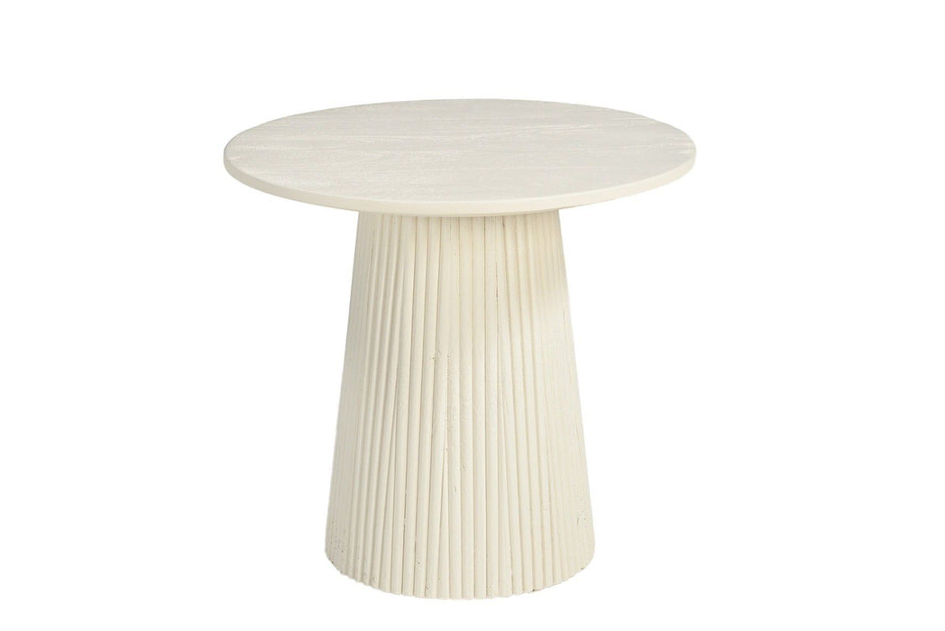 Bijzettafel Patrice | Crème wit 50cm