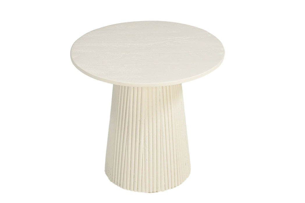 Bijzettafel Patrice | Crème wit 50cm