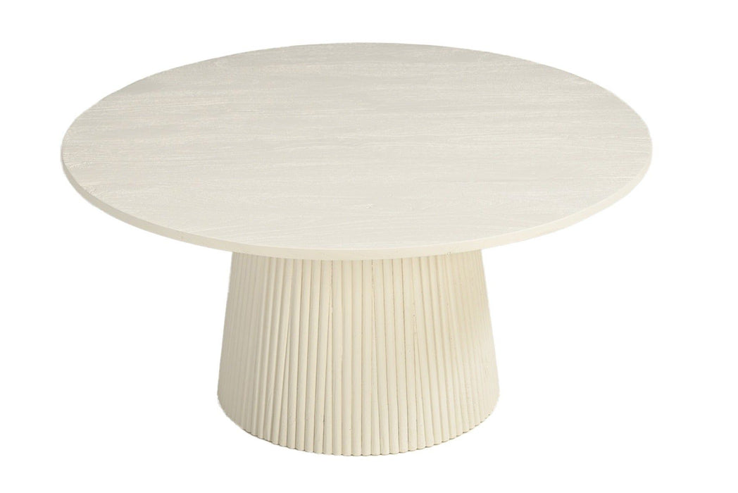 Bijzettafel Patrice | Crème wit 80cm