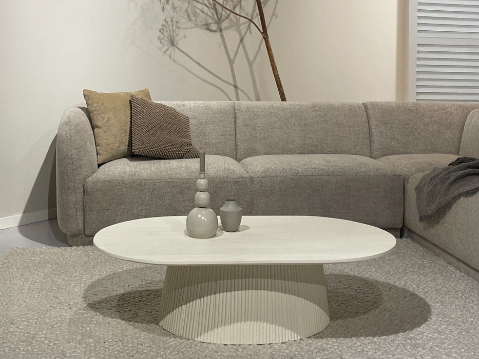 Salontafel Patrice | Crème wit 120cm