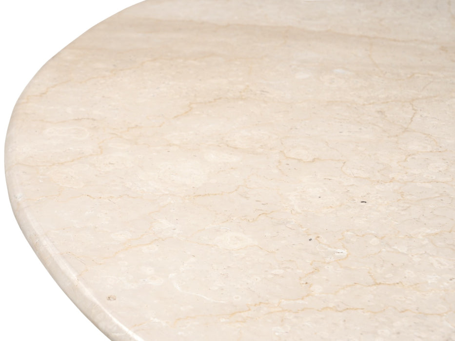 Eettafel Bottecino Round | Crème wit 130cm