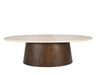 Salontafel Bottecino Oval | Crème wit 120cm