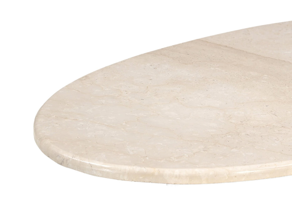 Salontafel Bottecino Oval | Crème wit 120cm