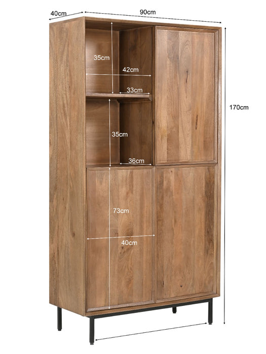 Kabinet Ravenstein | Bruin 90cm