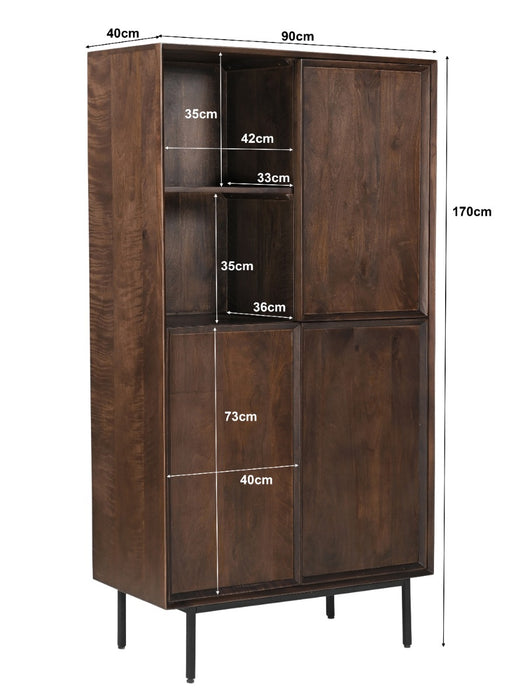 Kabinet Ravenstein | Bruin 90cm