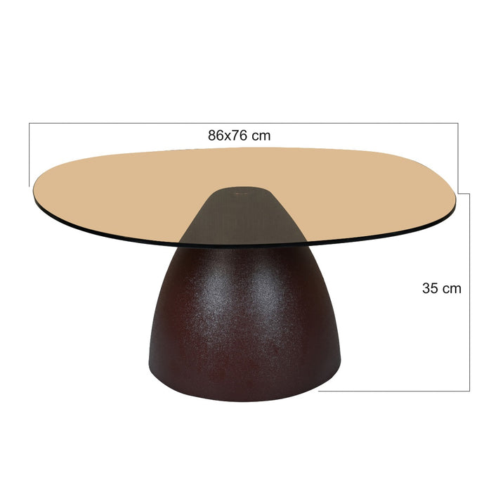 Salontafel Mylon | Bruin 86cm