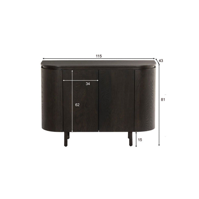 Dressoir Tobago | Espresso 115cm