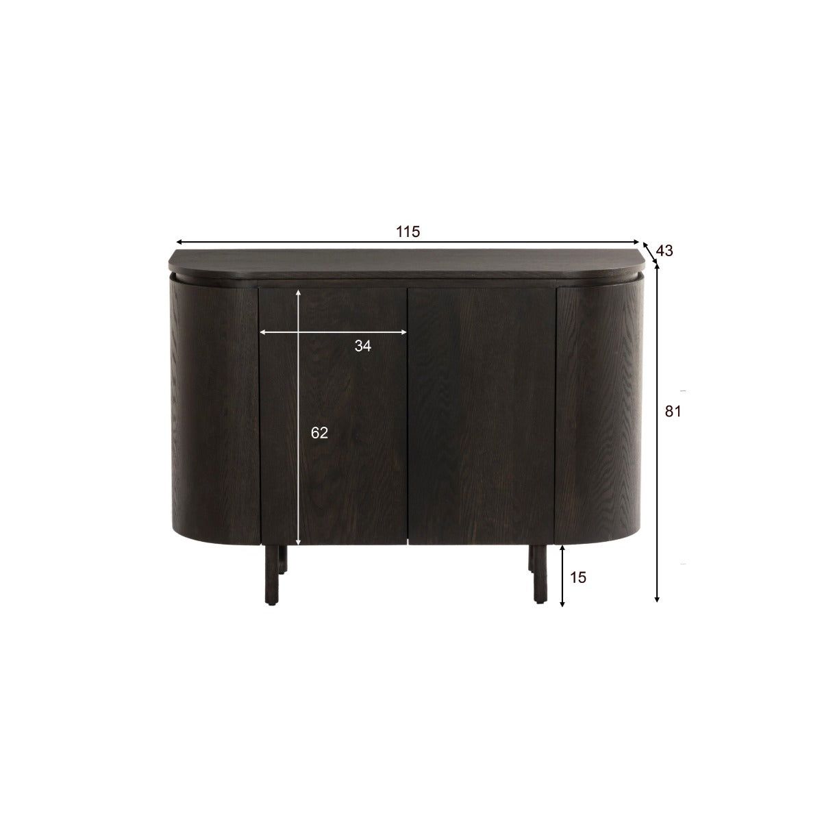Dressoir Tobago | Brown