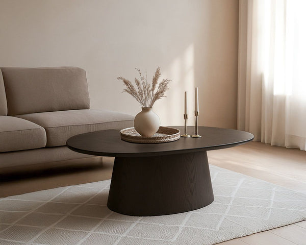 Salontafel Novero | Espresso Ovaal 120cm