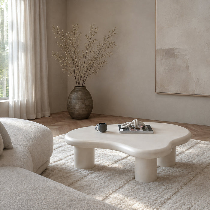 Salontafel Feline Sandy | Crème wit