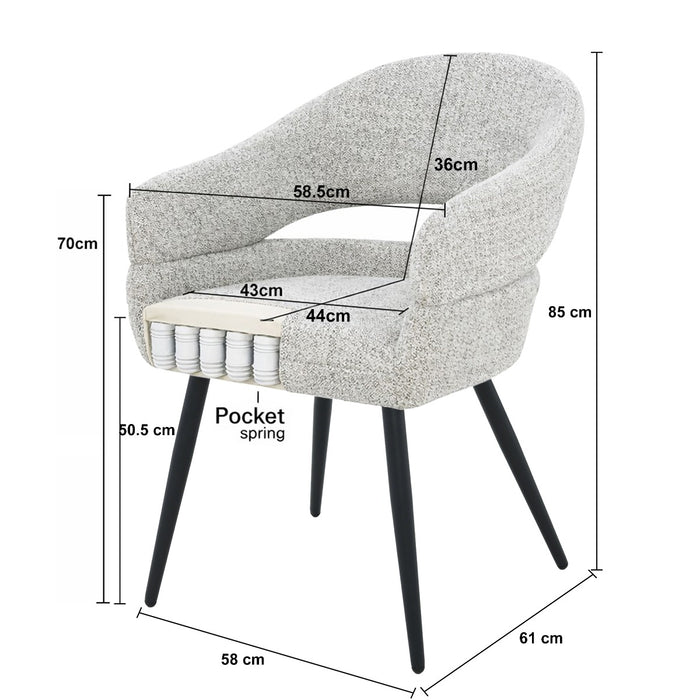Eetkamerstoel Megan Bisque Oasis | Beige