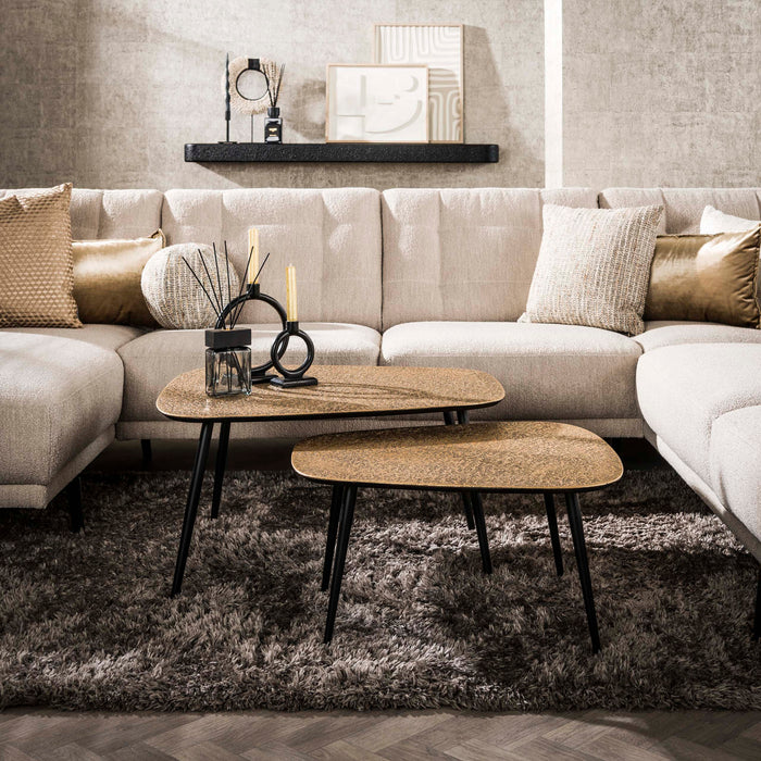 Salontafelset Metallic | Antiek Brons 80/66cm