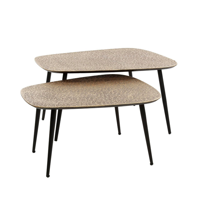 Salontafelset Metallic | Antiek Brons 80/66cm