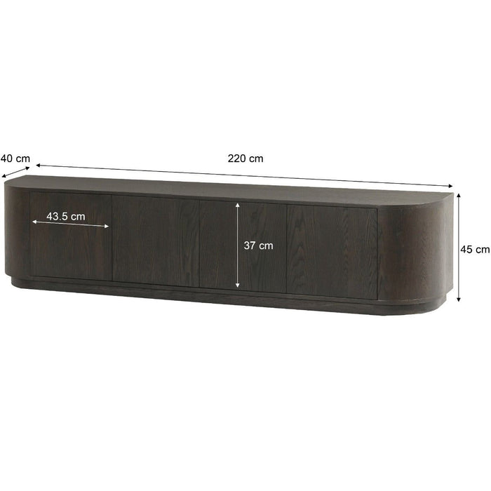 TV-Meubel Novero | Espresso 220cm
