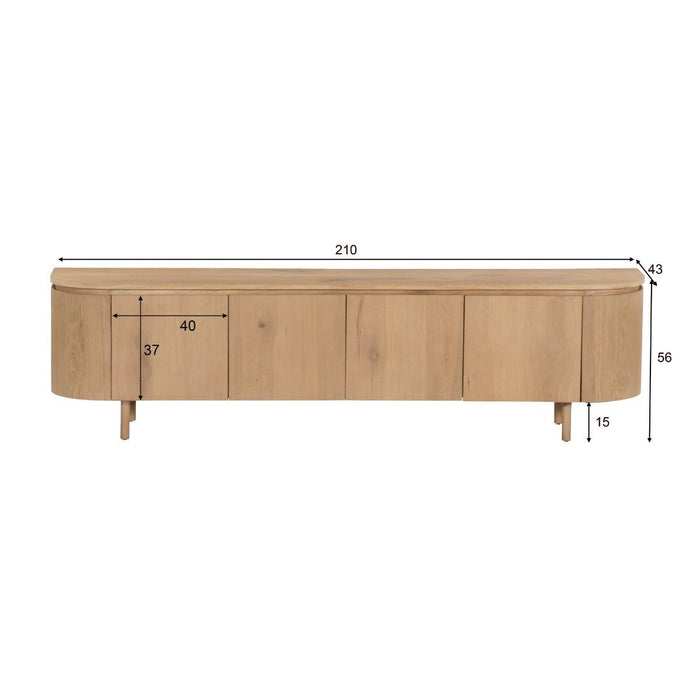 TV-Meubel Tobago | Naturel 210cm