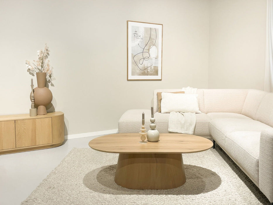 Salontafel Novero | Naturel 120cm Ovaal