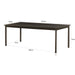 Eettafel Tobago | Espresso 220cm