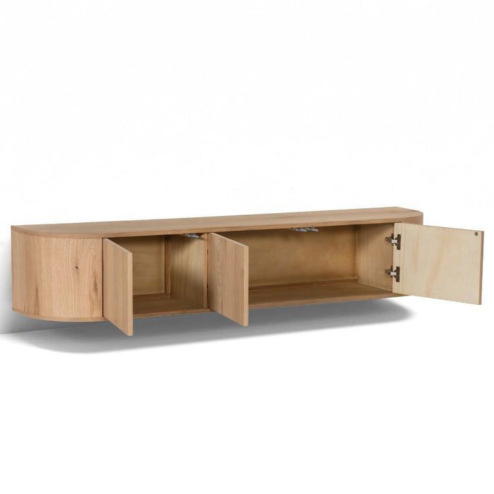 Zwevend TV-Meubel Novero | Naturel 180cm