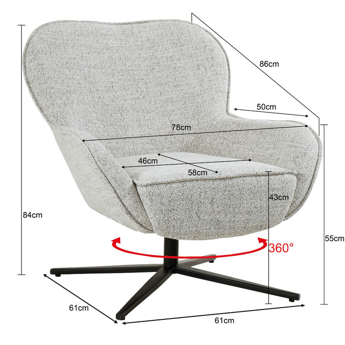 Fauteuil Sven Bisque Oasis | Beige