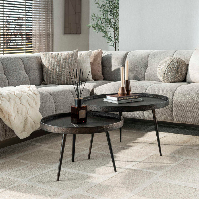 Salontafel Metallic Rond | Grijs