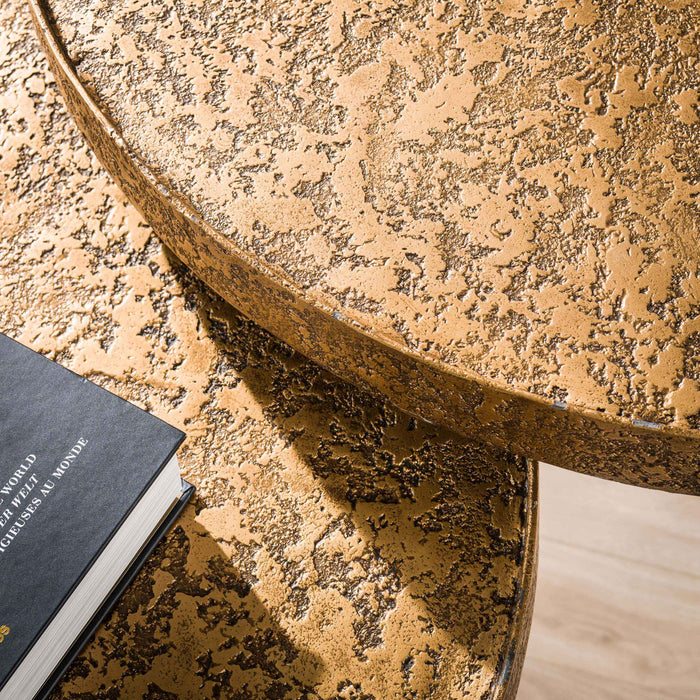 Salontafelset Metallic rond | Antiek Brons 74/58cm