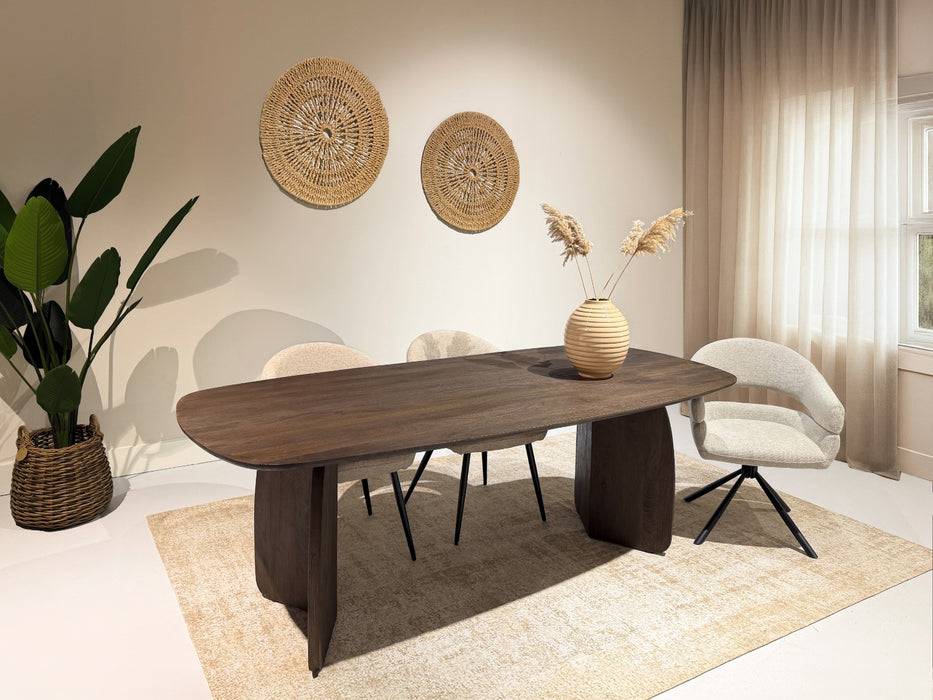 Eettafel Trevor | Bruin 220cm