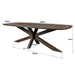 Eettafel Lissabon | Bruin 240cm