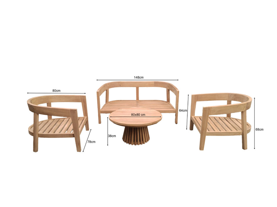 Tuinset Bilbao | Bruin