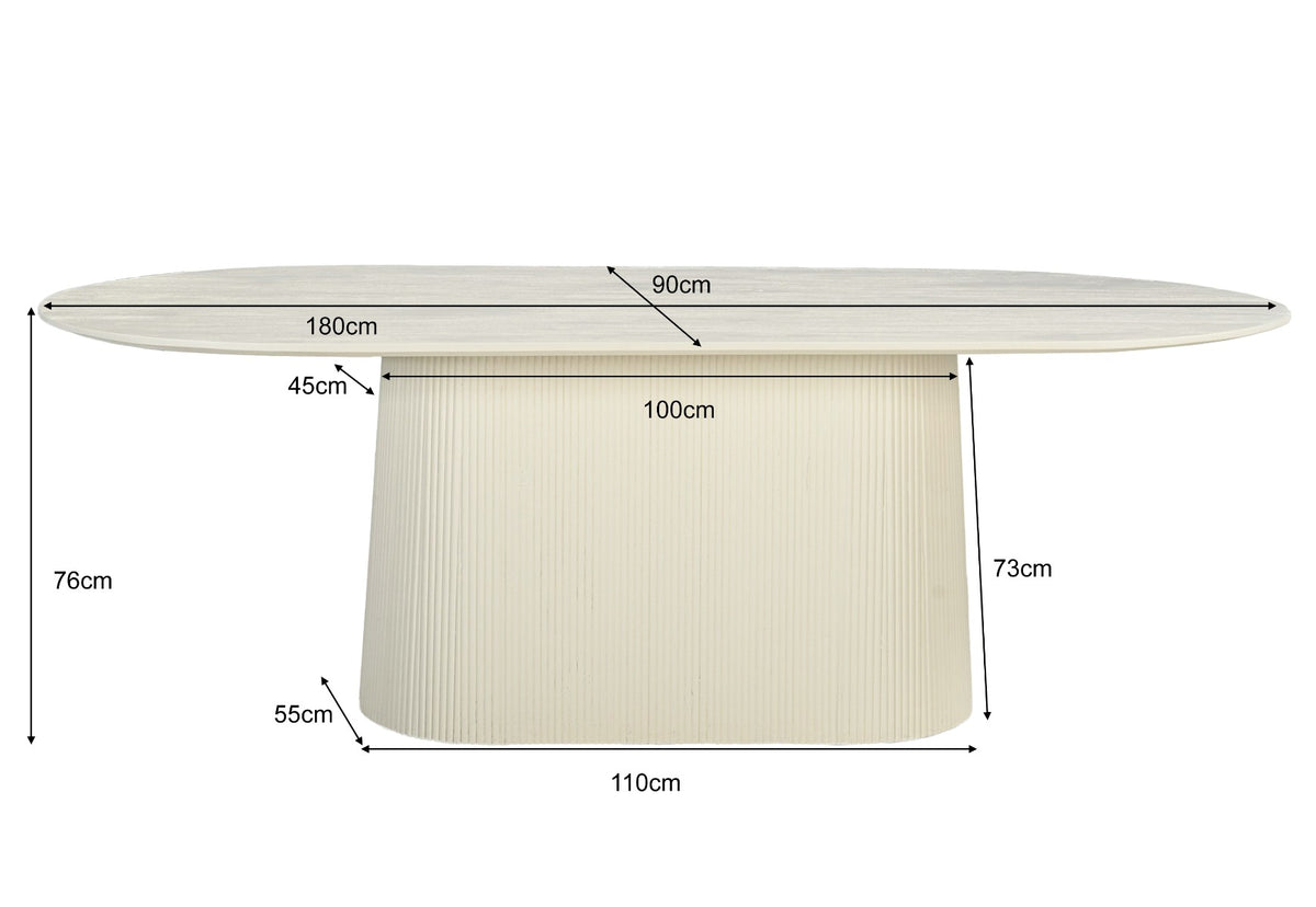 Eettafel Patrice | Crème Wit