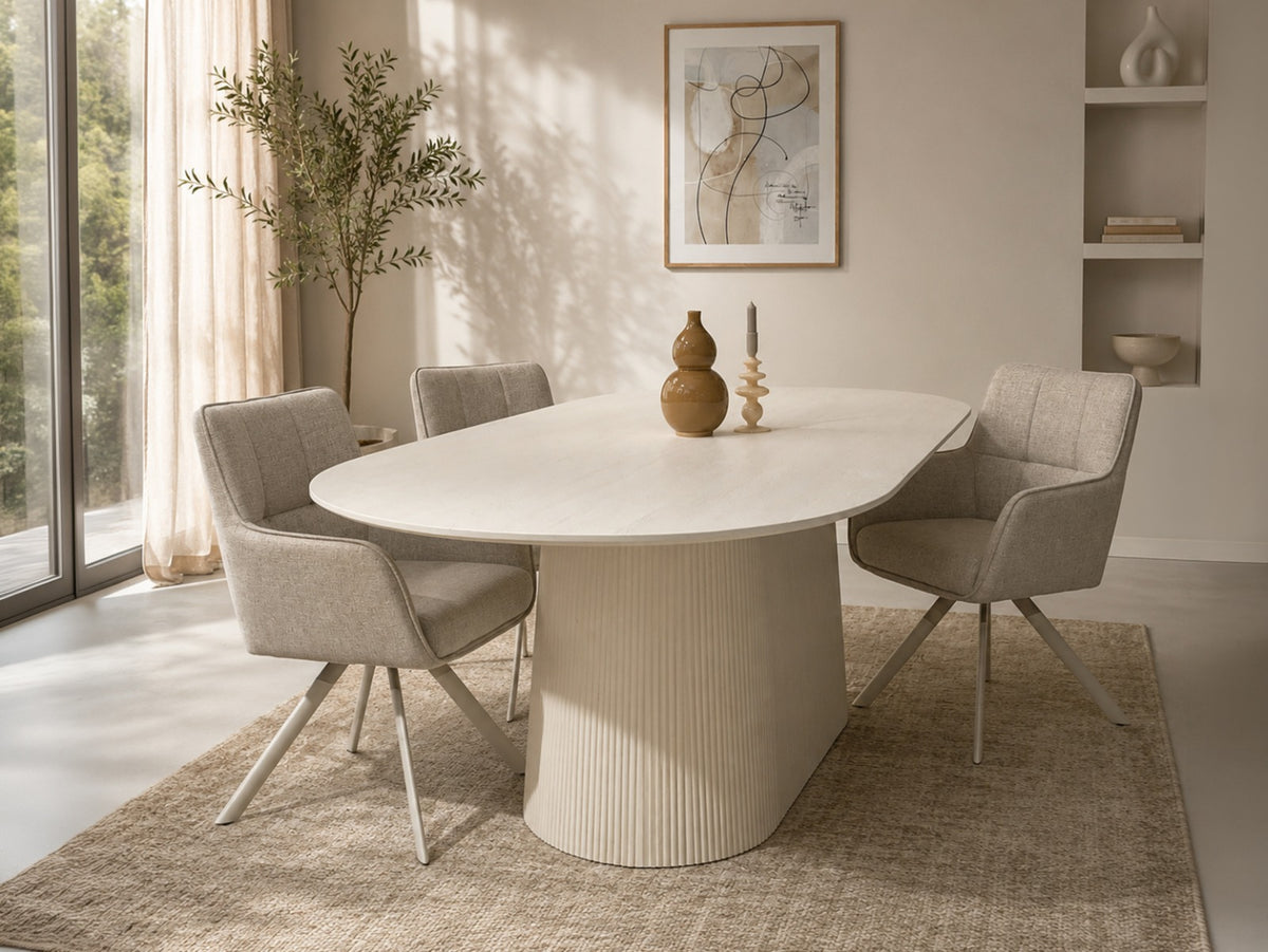Eettafel Patrice | Crème Wit